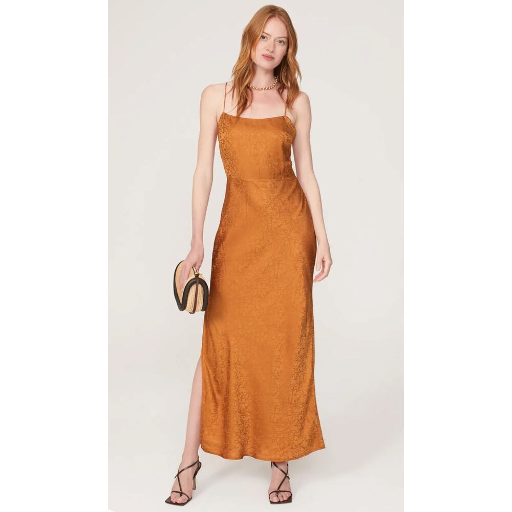 Jason Wu Collective Jacquard Slip Dress in Orange Size 4